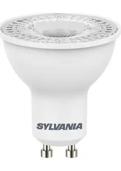 Sylvania 4.5W GU10 LED Ampul 3000K Sıcak Beyaz Işık, Enerji Tasarrufu ve Uzun Ömürlü Tasarım
