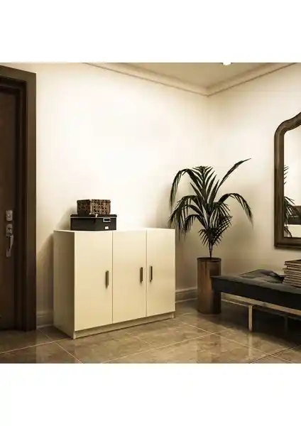 T Designo Üç Kapaklı Dolap: Modern ve Fonksiyonel Depolama Çözümü