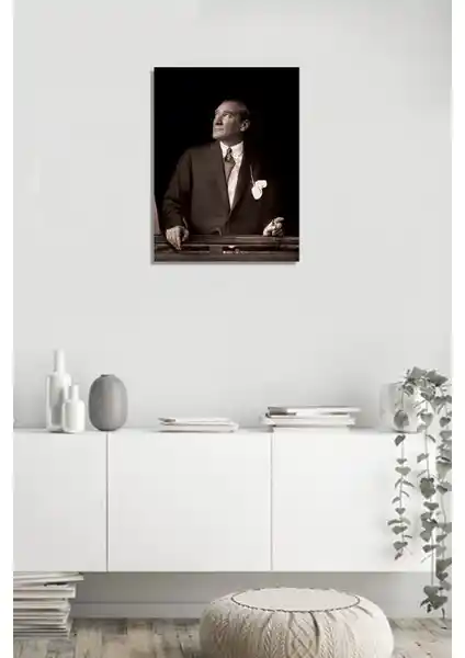 Tablosan Atatürk Portresi Kanvas Tablo Modern Dekorasyon ve Sanatın Buluşması