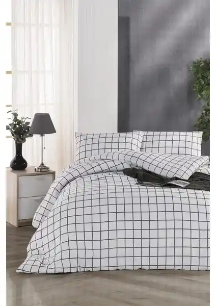 Tabu Home Classy Kareli Tek Kişilik Nevresim Takımı Modern ve Şık Tasarımıyla Öne Çıkar