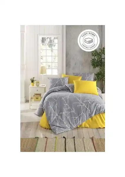 Tabu Home Parure Çarşafı Lastikli Nevresim Takımı Modern ve Şık Tasarımıyla Konfor Sunar