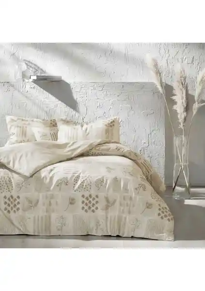 Taç Benin Ranforce Çift Kişilik Nevresim Takımı: Şık ve Dayanıklı Pamuk Kumaşlı Tasarım