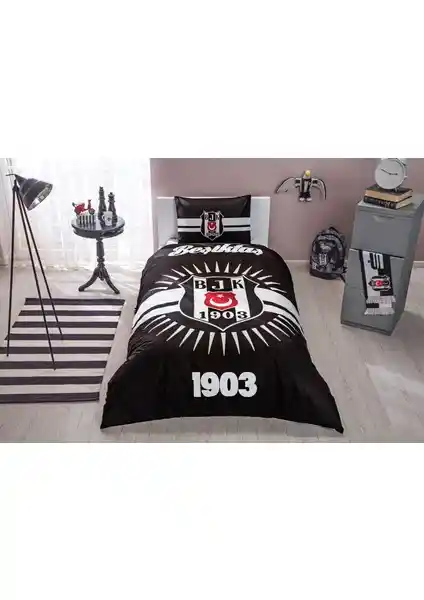 Taç Beşiktaş Parlayan Güneş Nevresim Takımı: Konfor ve Estetiğin Modern Buluşması