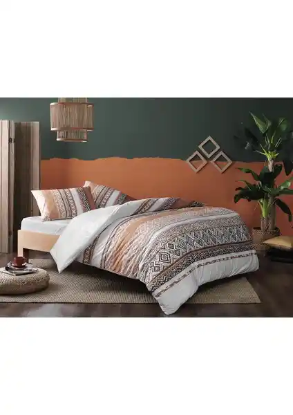 Taç Daria Taba Çift Kişilik Ranforce Nevresim Takımı Estetik ve Konfor Bir Arada