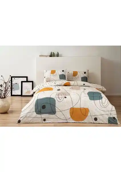 Taç Edna Hardal Çift Kişilik Nevresim Takımı Modern ve Dayanıklı Tasarım