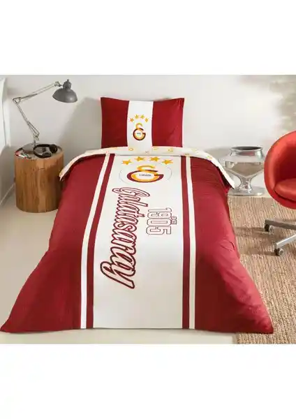 Taç Galatasaray 1905 Glow Tek Kişilik Nevresim Takımı Spor Tutkunları İçin Şık ve Fonksiyonel Tasarım