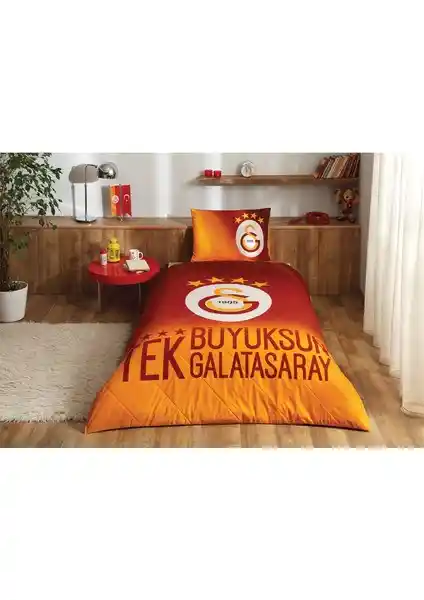 Taç Galatasaray 4 Yılzlı Tek Kişilik Yatak Örtüsü Konfor ve Estetik Bir Arada