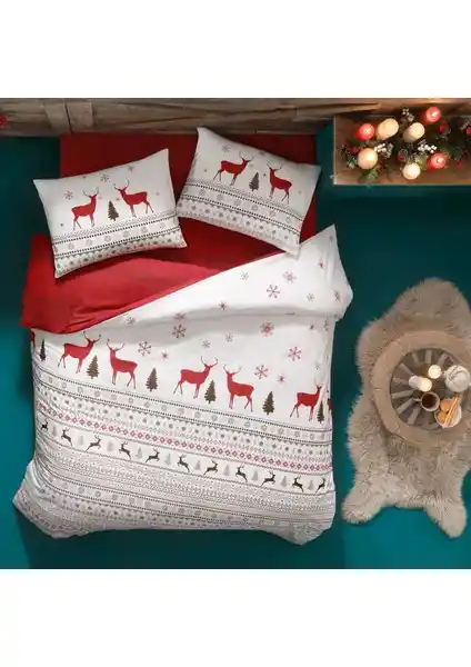 Taç Glow Ranforce Yılbaşı Temalı Çift Kişilik Nevresim Takımı Özellikleri ve Kullanım Avantajları