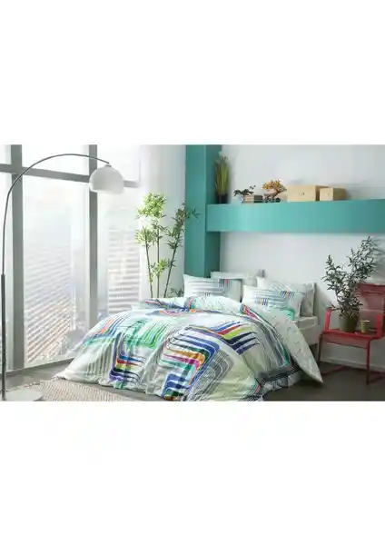 Taç İllusion Çift Kişilik Nevresim Takımı: Modern ve Şık Yatak Odası Dekorasyonu İçin Ideal Seçenek