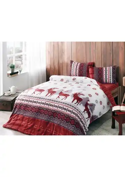 Taç Snow White Flanel Tek Kişilik Nevresim Takımı: Sıcaklık ve Şıklık Sunan Kış Uyku Seti