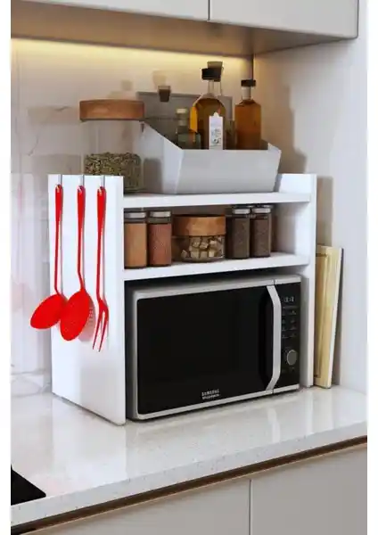 Talas Tozu Beyaz Tezgah Üstü Raf ile Mutfak ve Banyo Düzeninizi Kolaylaştırın