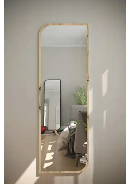 Tarz Design Beyaz Dekoratif Çapraz Oval Boy Aynası – Modern ve Şık Tasarım