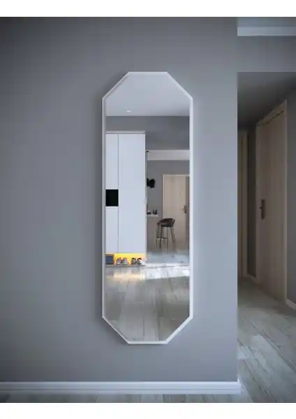 Tarz Design Kece Gold Sekizgen Dekoratif Boy Aynası Modern ve Şık Tasarım Özellikleriyle Öne Çıkıyor