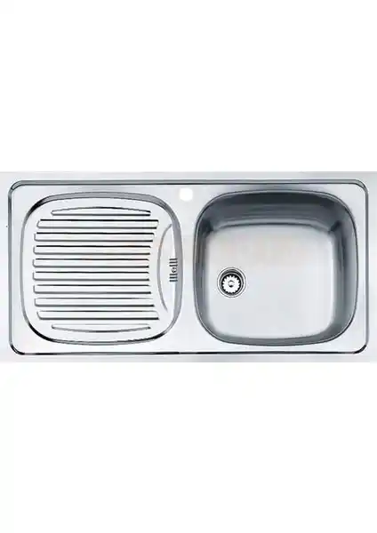 Teka Ebm 45 Paslanmaz Çelik Tek Hazneli Evye: Modern ve Dayanıklı Mutfak Çözümü