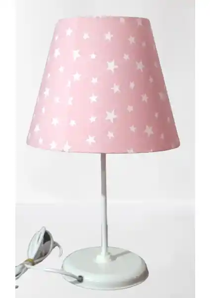 Tekay Pembe Yıldız Kız Çocuk Odası Abajuru ile Sıcak ve Şık Bir Ortam Yaratın