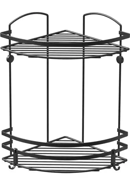 Tekno-tel 2 Katlı Kancalı Banyo Rafı Modern ve Dayanıklı Tasarımıyla Kullanışlı Bir Seçenek