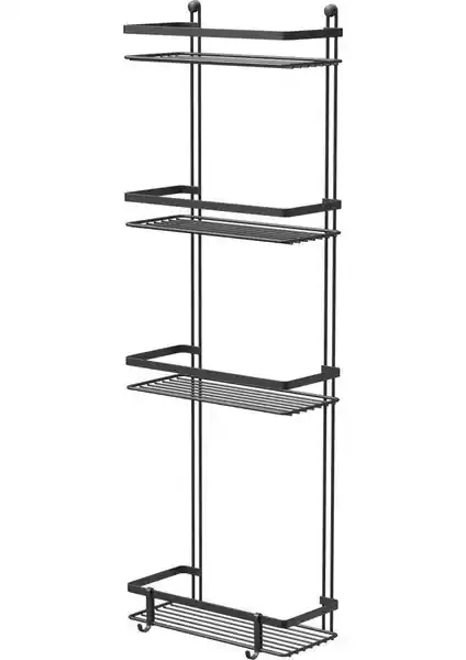 Tekno-tel 4 Katlı Paslanmaz Çelik Banyo Rafı: Dayanıklı ve Şık Modern Tasarım