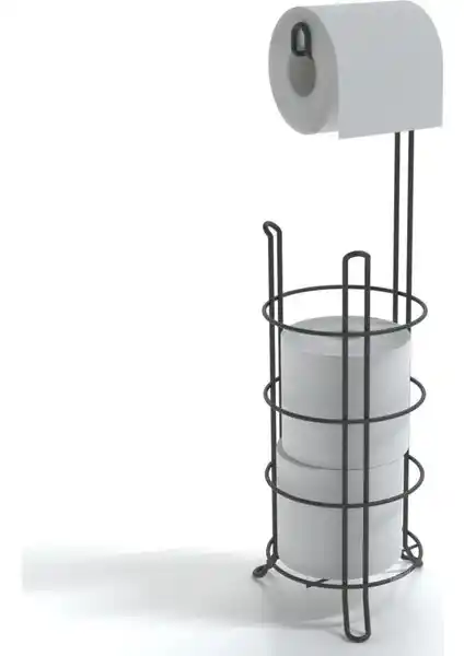 Tekno-tel AYAKLI YEDEKLİ WC Tuvalet Kağıtlık MG093 Modern ve Şık Tasarım