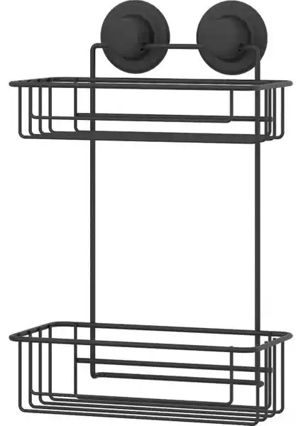 Tekno-tel Vakumlu 2 Katlı Banyo Rafı Modern ve Pratik Tasarım Çözümü