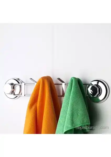 Tekno-tel Vakummu 5'li Krom Askılık DM281 Modern Evler İçin Pratik Çözüm