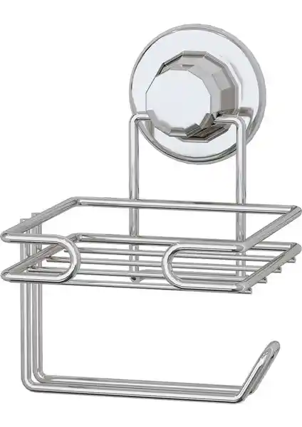 Teknotel Vakumlu Tuvalet Kağıtlık Krom Kaplama Modern Banyo Aksesuarı