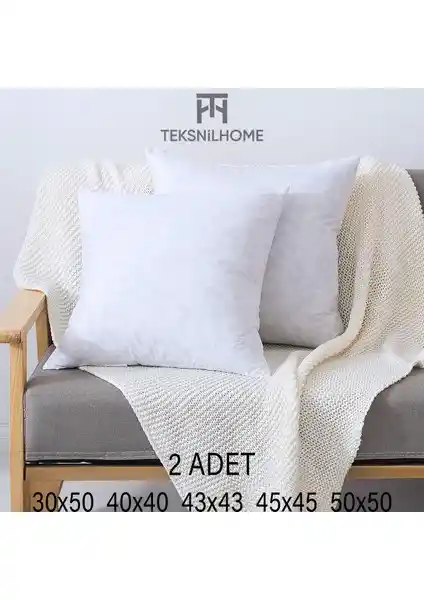 Teksnil Home Şık ve Konforlu Dekorasyon Kırlentleri 50x50 cm Seti