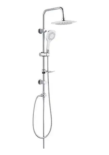 Tema Rain Bianco 5+1 Duş Seti Modern Tasarım ve Fonksiyonellik Sunan Dayanıklı Banyo Aksesuarı