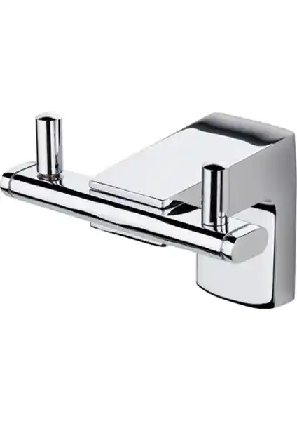 Tema Tema Premium 2'li Bornoz Askılık Seti Modern ve Dayanıklı Banyo Aksesuarları