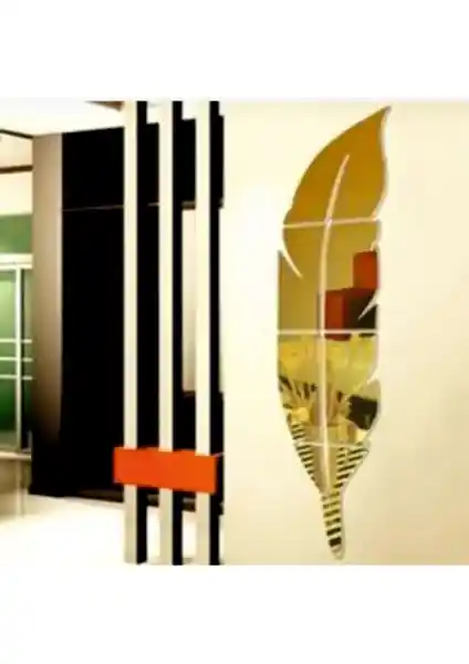 Tera Reklam Gold Ayna Pleksi Duvar Dekoru 30x120cm Modern ve Şık Tasarım