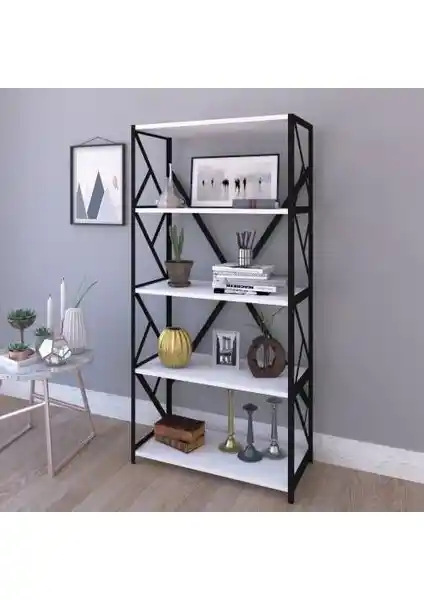 Tomara Tomar 5 Raflı Metal Kitaplık Beyaz Modern Tasarım ve Kullanıcı Yorumları