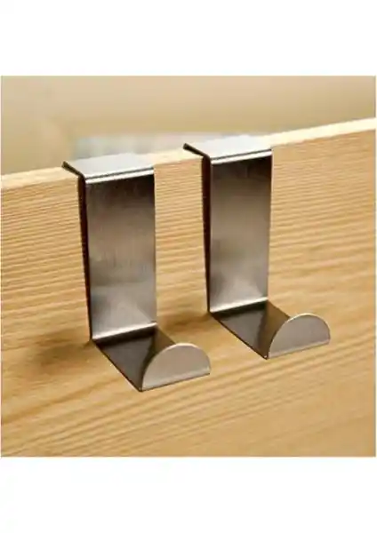 Trajanis Metal Askı 4'lü Paket Kapı Arkası Pratik ve Dayanıklı Depolama Çözümü