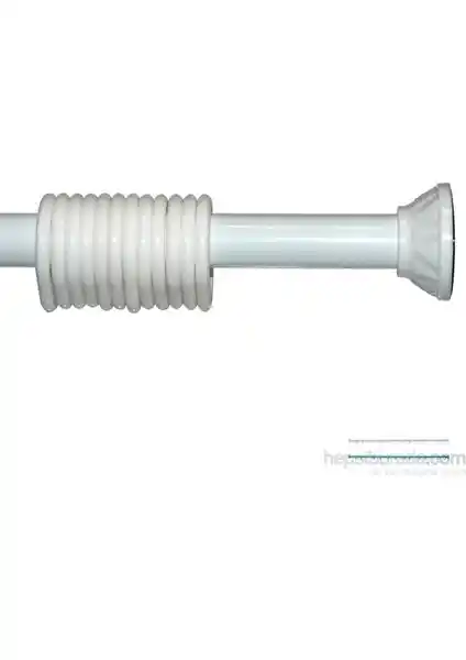 Tropik Home Yaylı 2 Metre Duş Perdesi Borusu Esnek ve Kolay Montaj Özelliğiyle