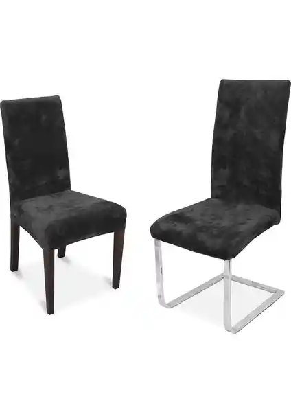 Tuchmall İpek Kadife 6 Adet Sandalye Kılıfı Modern Dekorasyonda Şık ve Pratik Çözüm