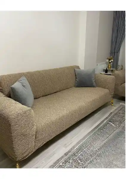 Tuchmall Jakarlı Kumaşlı Üçlü Koltuk Örtüsü: Şıklık ve Dayanıklılık Bir Arada