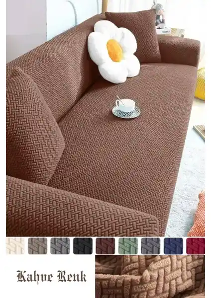 Tuchmall Tuğla Desen Koltuk Örtüsü: Modern ve Pratik Oturma Alanı Koruma Çözümü