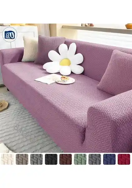 Tuchmall Tuğla Desenli Modern Koltuk Örtüsü Estetik ve Kullanışlı Çözüm