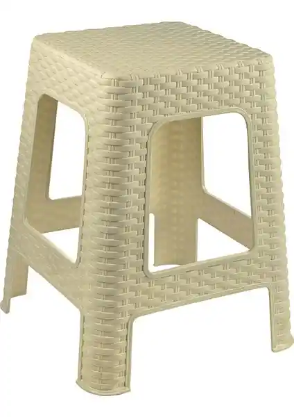 Tuffexx Rattan Büyük Tabure: Modern ve Dayanıklı İç ve Dış Mekan Oturma Çözümü