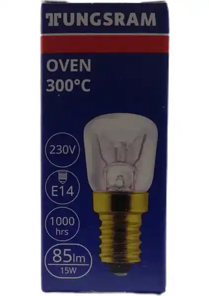 Tungsram 3 Adet 15W E14 Duy Fırın Ampulleri Yüksek Sıcaklık ve Enerji Verimliliği