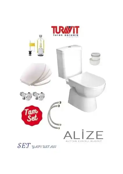Turavit Alize Alttançıkışlı Klozet: Estetik ve Fonksiyonellik Sunan Modern Banyo Çözümü