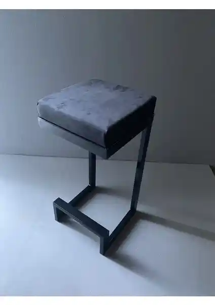 Turgutsan Mobilya Modern ve Dayanıklı Bar Taburesi Yüksekliği 65cm, Siyah Renkli Tasarım