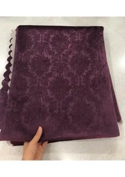 Türkanlar Home Mürdüm Kadife Süngerli Koltuk Örtüsü Şıklık ve Konfor Sunan Ev Dekorasyonu Ürünü