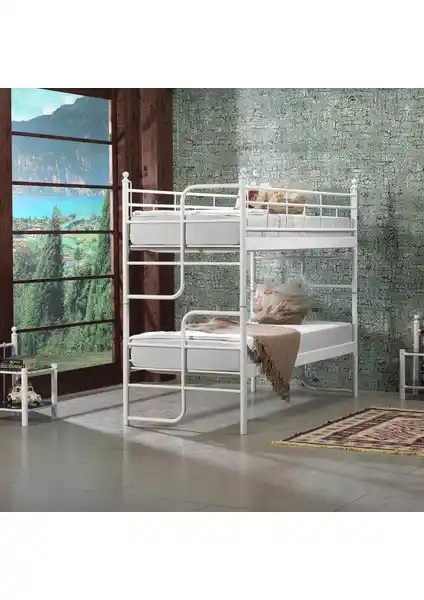 Unimet Armas Metal Ranza 90x200 Çocuk ve Genç Odası İçin Modern ve Dayanıklı Yatak