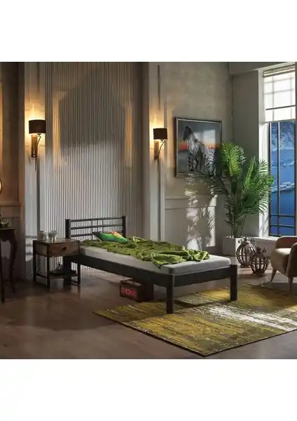 Unimet Asos-S Ferforje Metal Karyola: Modern ve Dayanıklı Tek Kişilik Yatak Çözümü