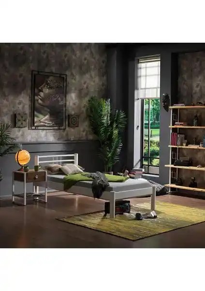 Unimet Asos-S Ferforje Metal Tek Kişilik Yatak: Dayanıklı ve Estetik Tasarım