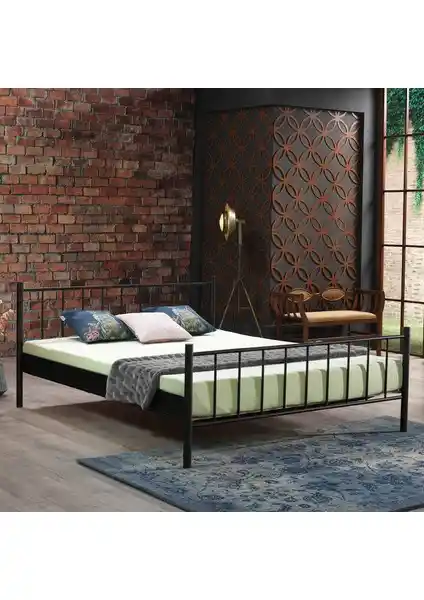 Unimet Falez Çift Kişilik Ferforje Metal Yatak Modern Tasarım ve Dayanıklılık Sunar