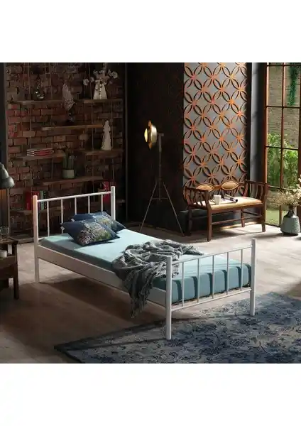 Unimet Falez Tek Kişilik Ferforje Metal Karyola Modern Tasarım ve Dayanıklılık