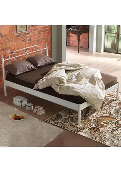 Unimet Hatkus-S Ferforje Metal Karyola Tek Kişilik Modern Tasarım ve Dayanıklılık