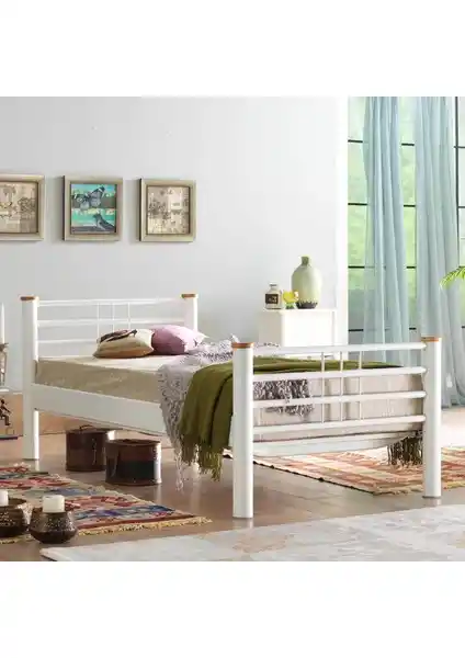 Unimet Kappis Ferforje Metal Karyola 90x200 cm Modern ve Dayanıklı Yatak Çözümü