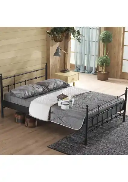 Unimet Lalas Çift Kişilik Ferforje Metal Karyola Modern Tasarım ve Dayanıklılık