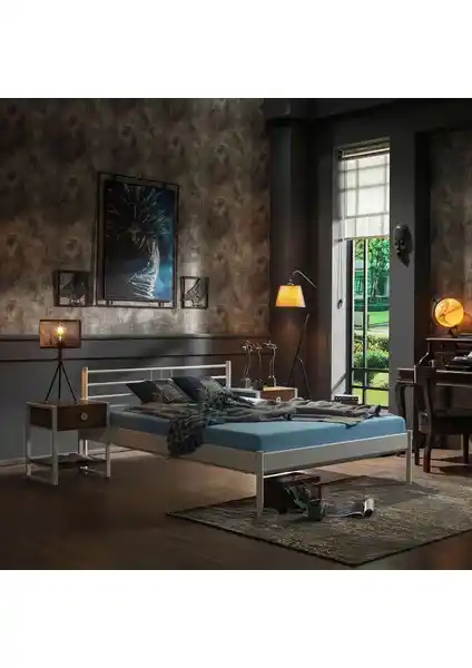 Unimet Manyas-S Ferforje Metal Çift Kişilik Karyola Modern ve Dayanıklı Tasarım